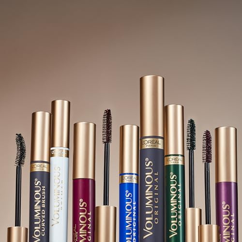 L¡¯Oreal Paris Original Voluminous Mascara, Building Mascara Volume and Length Formula, Washable, Blackest Black, 0.26 Fl Oz., 1 Count