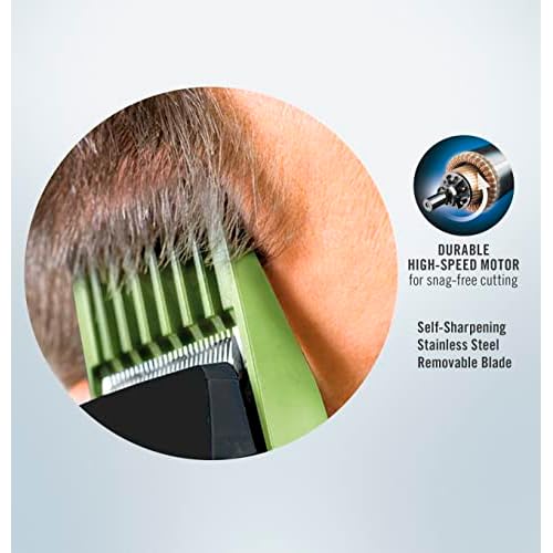 ConairMAN Number Cut, Cord/Cordless Men¡¯s Hair Clippers and Trimmers Set, Includes Barber Comb and Scissors, Cleaning Brush, Oil, Blade Guard and Deluxe Storage Case, At-Home Clipper Kit, Rechargeable