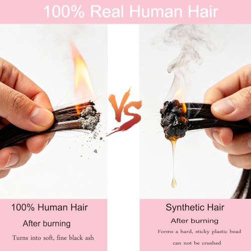 Yimisunny 16 Inch Burmese Curly Human Hair Crochet Extensions Natural Color 60g