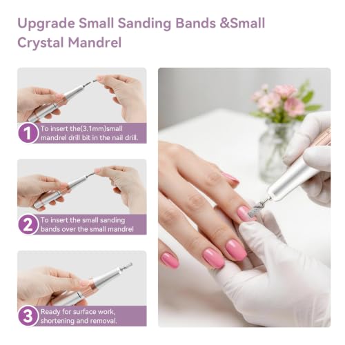 Cordless Electric Nail Drill 50000RPM Portable Salon-Grade Nail File Kit