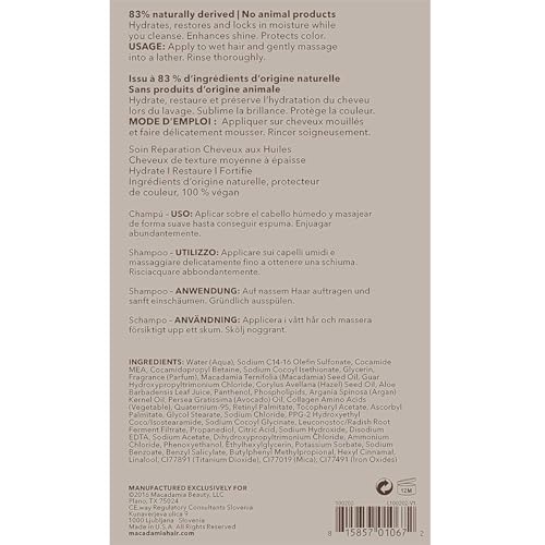 Nourishing Repair Shampoo 33 Fl Oz - Paraben & Sulfate-Free for Dry & Damaged Hair