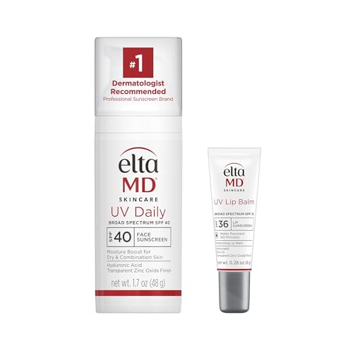 EltaMD UV Daily SPF 40 Face Sunscreen Moisturizer with Zinc Oxide, Daily Face Moisturizer with SPF, Sunscreen, 1.7 oz Pump