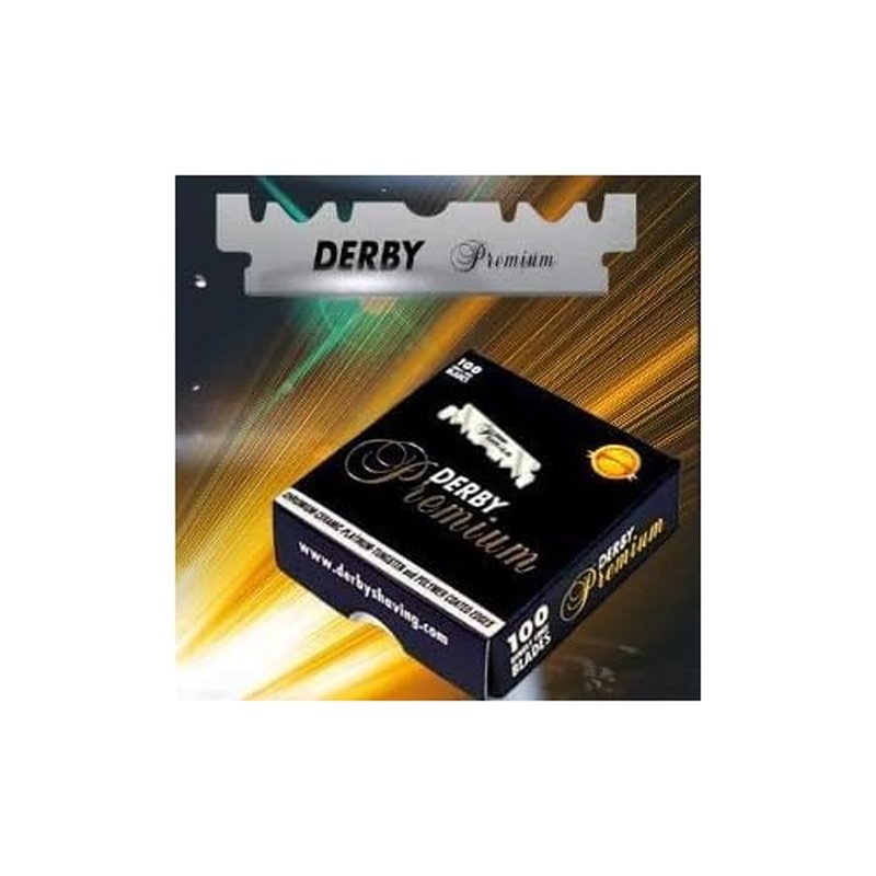 500 "Derby Premium" Single Edge Razor Blades for straight razor
