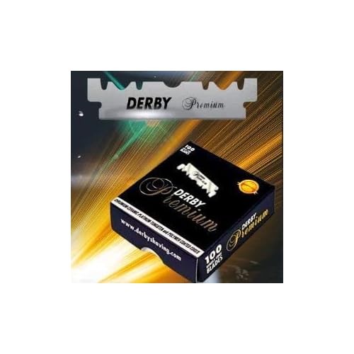 200 "Derby Premium" Single Edge Razor Blades for straight razor