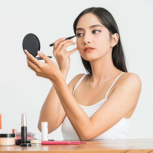 150 Pack Compact Pocket Mirrors Bulk Round Makeup Mirrors Black & White