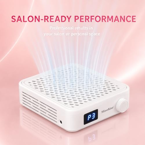 Nail Dust Collector with Adjustable Suction Mini Vacuum for Manicure