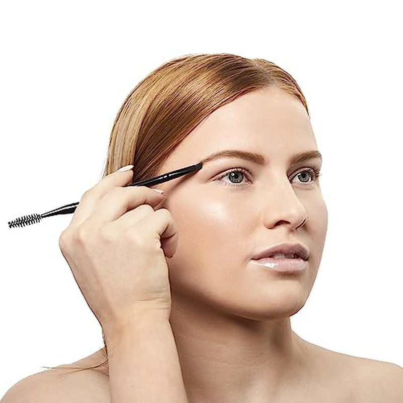 Madluvv Duo Eyebrow Brush - Angled and Spoolie Professional Eye Brow Brushes for Precision Definer, Liner, Filler, Shaper, Powder, Makeup