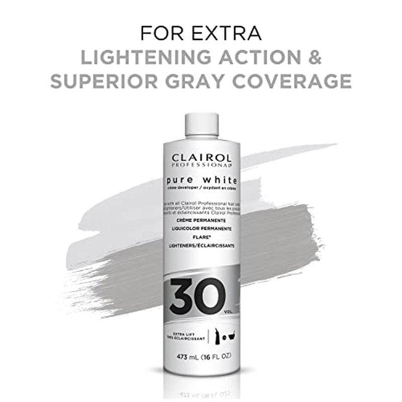 Clairol Professional Pure White 30 Volume Hair Developers for Lightening & Gray Coverage