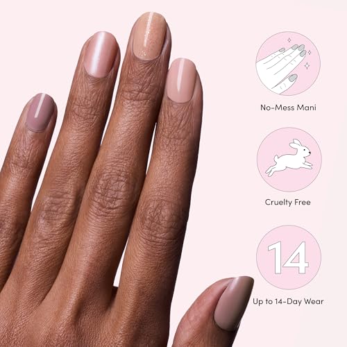Nude Gel Nail Strips Kit - Long Lasting, Chip Resistant, UV Free - 110 Wraps & Tools - Best of Nudes