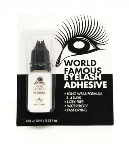 Long Lasting Waterproof Lash Adhesive - Latex-Free Eyelash Glue 0.33 fl oz