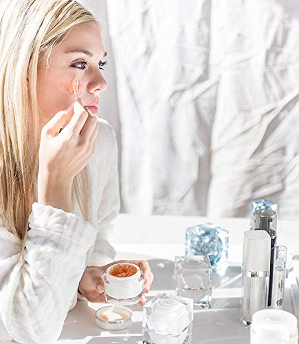 Facial Peeling Gel & Moisturizer Set - Diamond Infused Two-Step Skin Care