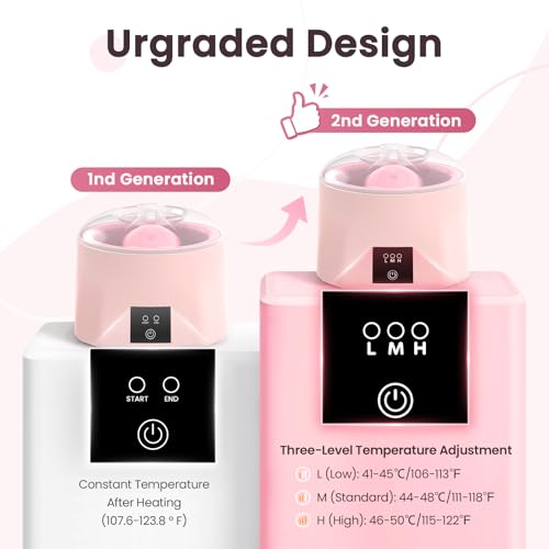 Yokilly Pink Electric Nail Soaking Bowl 2nd Gen Faster Gel & Acrylic Removal