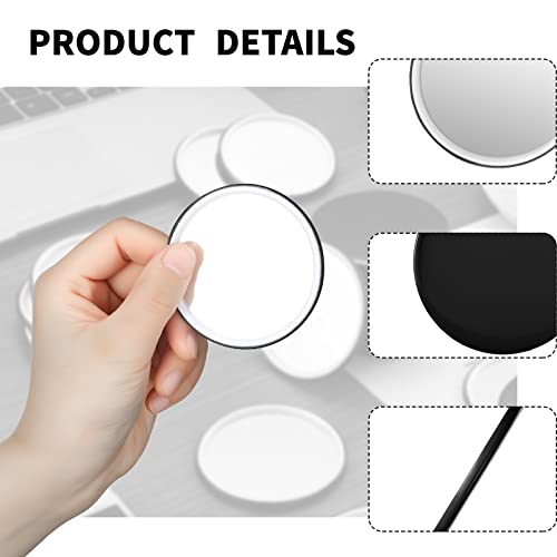 Blulu 72 Pieces Compact Mirror Bulk Mini Portable Round Small Makeup Pocket Mirror for Gifts Purse Women Travel Daily Use Christmas Thanksgiving 2.76 Inch (Black)