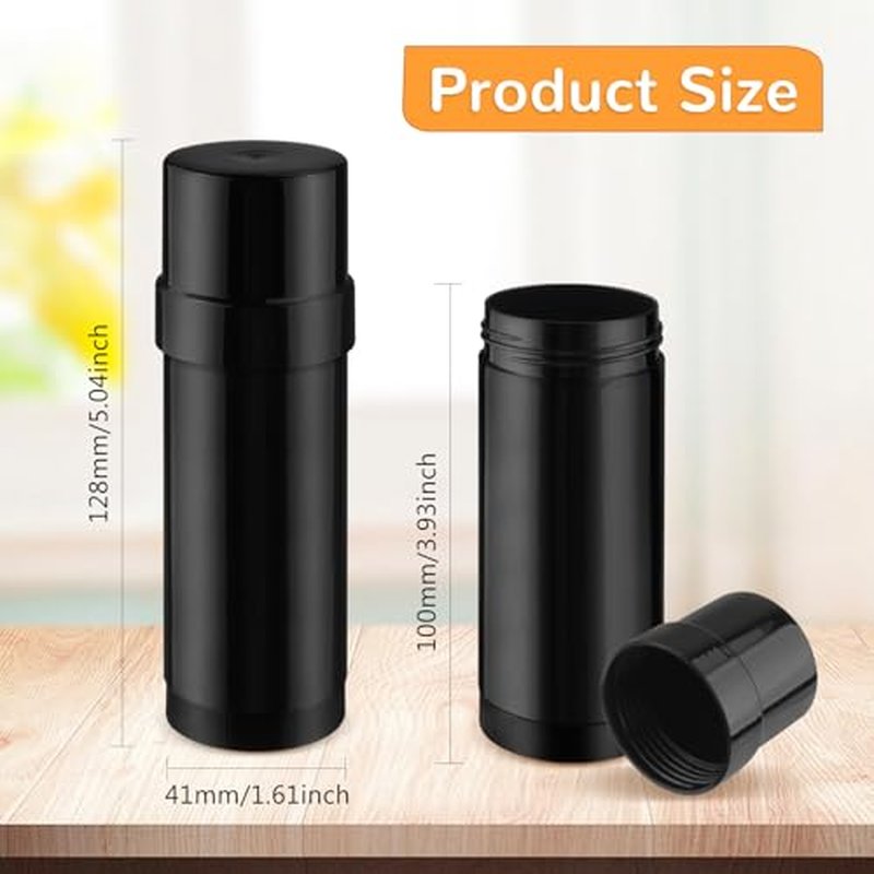 15 Pcs 60ml/2oz Plastic Deodorant Containers Empty Filling Stick Tube Deodorant Bottles for DIY Cosmetic Lotion Bar Sunscreen Lip Balm Crayon - Black