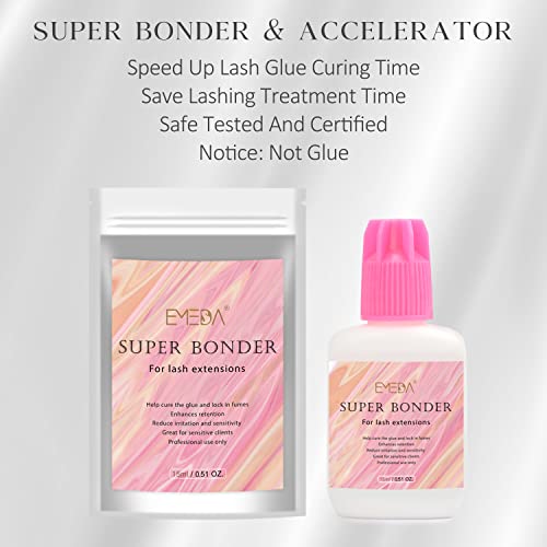 EMEDA Lash Shampoo for Lash Extensions 100ml Eyelash Extension Cleanser, Lash Bonder for Eyelash Extensions, Not Glue, Glue Accelerator for Eyelash Extensions