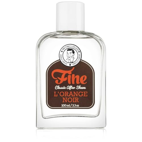 L'Orange Noir Classic Aftershave for Men - Menthol Splash, 100ml, Made in USA