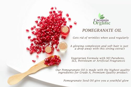 Pure Cold Pressed Pomegranate Seed Oil 16oz - Skin, Hair, Nails Moisturizer - Pack of 1