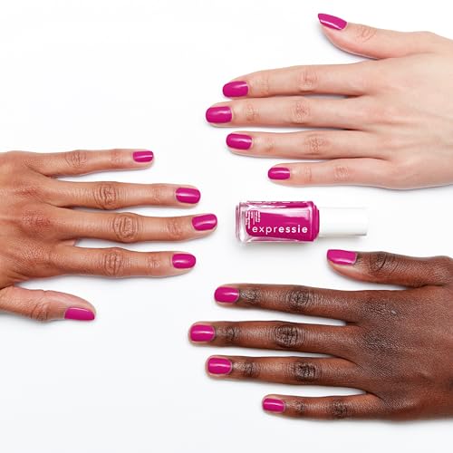 essie expressie quick dry nail polish, vegan, power moves, pink, power moves, 0.33 fl oz