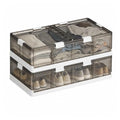 2-Pack Under Bed Storage Containers with Wheels - Foldable Plastic Boxes with Lids, 31.9x16.1x8.1 Inches