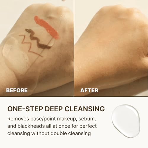 Rbfy One Step Cleansing Oil for Makeup, Sebum & Blackhead Removal - Gentle Deep Pore Cleanser
