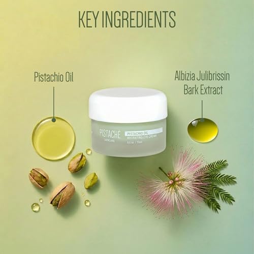 Pistaché Skincare Brightening Pistachio Oil Eye Cream 0.5oz - Hydrating & Anti-Aging