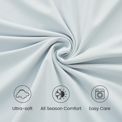Cooling Queen Fitted Sheet Set - Blue, No Flat Sheet, Cozy Bliss
