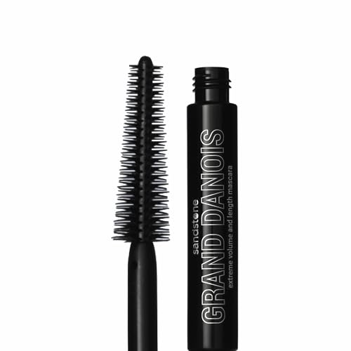 Sandstone Scandinavia Hypoallergenic Mascara for Sensitive Eyes ? Black ? Smudge-Proof & Sweat-Resistant ? Lengthening & Volumizing ? Vegan, Fragrance-Free