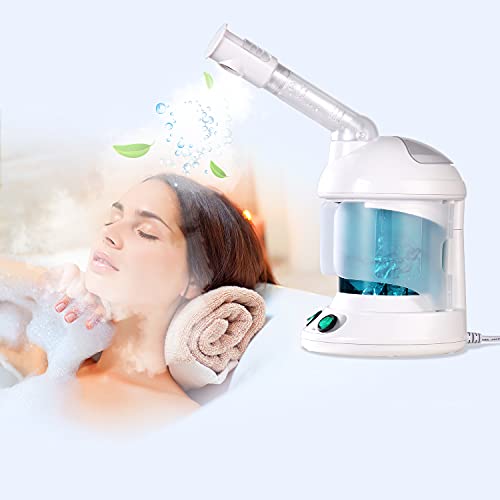 DYB Portable Facial Steamer, Nano Ionic Face Steamer with 360¡ÆRotatable Sprayer,Mini Facial Steamer for Salon and Spa,1 Piece Headband and 4 Pieces Steel Skin Kits.
