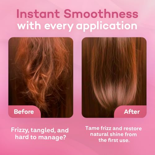 Argan Milk Leave-In Conditioner & Heat Protectant - 10 oz for Frizz Control & Moisture