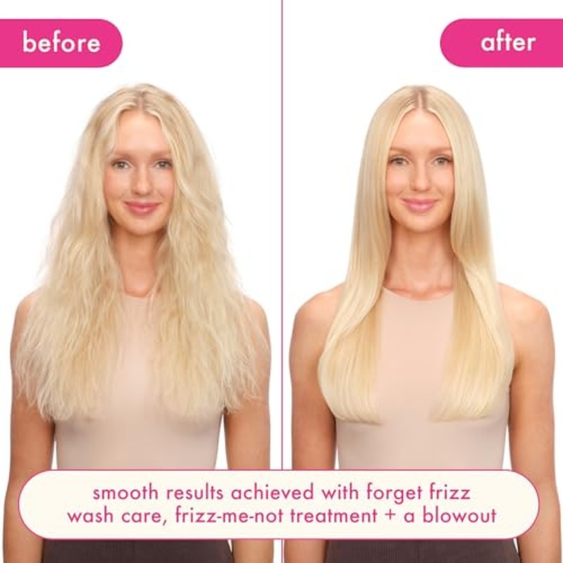 amika forget frizz anti-frizz shampoo | smoothing, humidity protection, up to 72 hour frizz control + lightweight hydration, for medium to thick coarse hair types 2a-4c