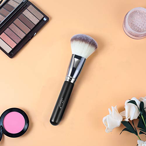 Matto Powder Mineral Makeup Brush - Large Fluffy Face Foundation Blending Set of 3