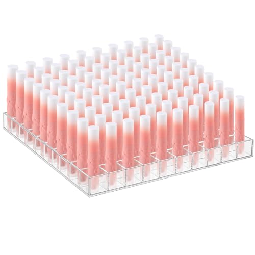 Mumufy 100 Slot Clear Acrylic Lipstick & Makeup Organizer Display