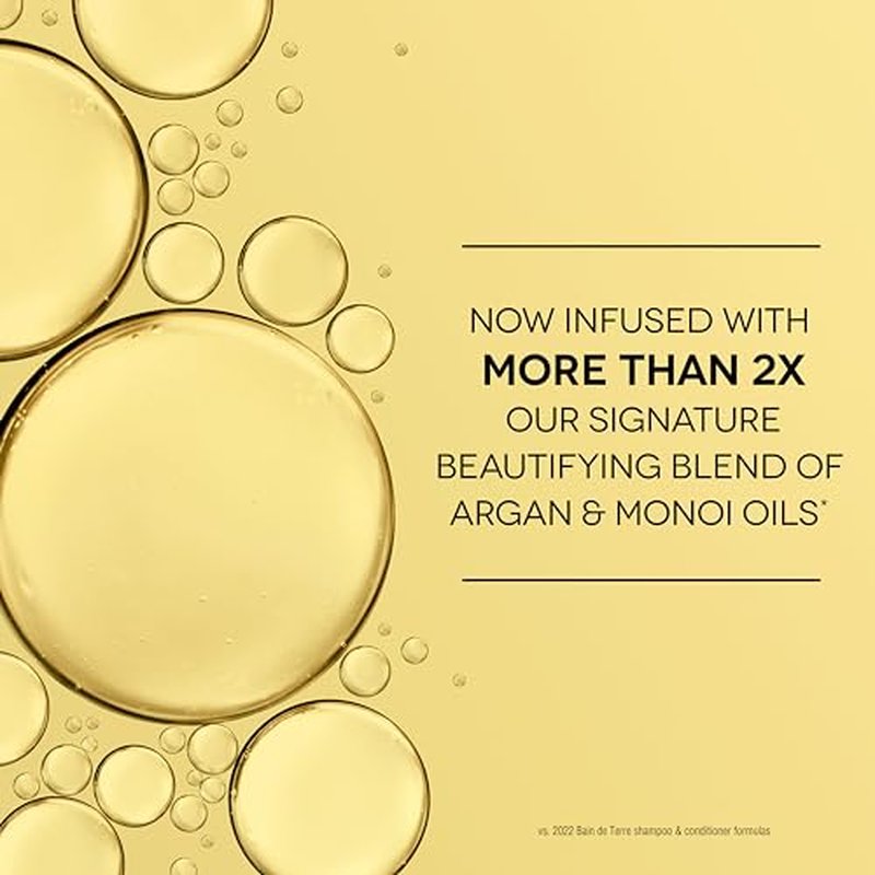 Bain de Terre Lavender Blonde Toning Conditioner, Neutralize Brassy Tones for Cool Blonde, Highlighted or Gray Hair, with Argan & Monoi Oils, Paraben-Free, Vegan,13.5 Fl Oz