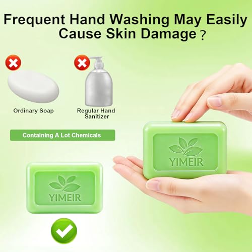 Tea Tree Soap Handmade, About 4.5Oz, Tea Tree Oil Soap Bar for Face & Body - Natural Acne Treatment, Deep Cleansing for Oily & Sensitive Skin, Antibacterial & Soothing Bath Washing Soap