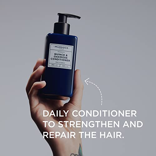 Murdock London Quince & Oakmoss Conditioner for All Hair Types - 8.5 oz - Strengthening & Repairing - Men’s Hair Care - Conditioner