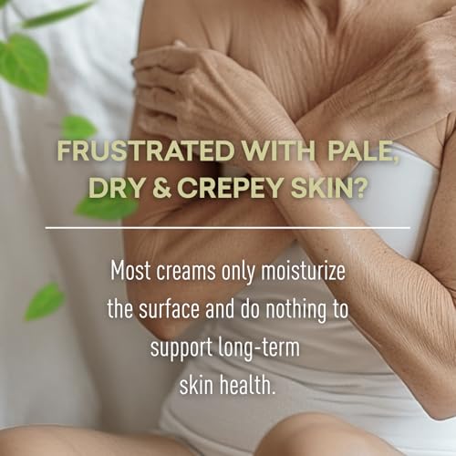 Just Nutritive Anti-Aging Body Treatment & Body Nutritive Serum | Moisturizer Duo for Crepey Skin, Stretch Marks, Age Spots & Dryness | Hydrating Plant Oils | Natural, Vegan Skincare | 2-Pack