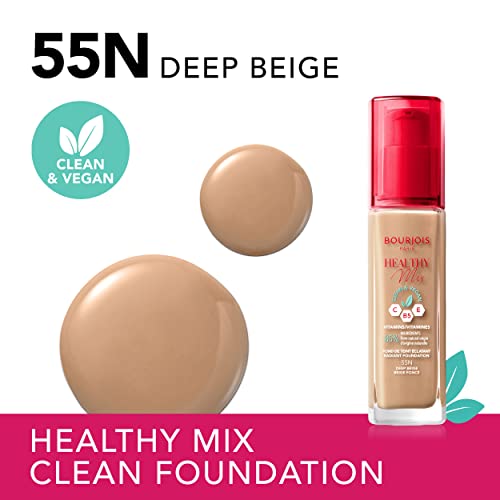 Bourjois Healthy Mix Clean & Vegan Foundation - 55N Deep Beige