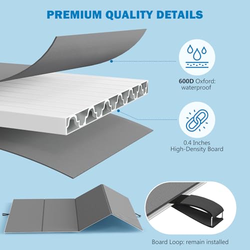Queen Size Heavy Duty Bunkie Board - 60x80 Support Bed Foundation, Split & Foldable