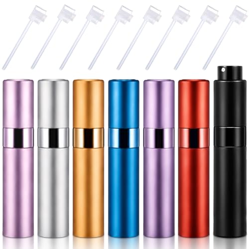 30ml Travel Perfume Atomizer Bottles Set - Refillable Cologne Spray with Pump Transfer Tools