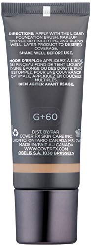 Water-Based Foundation with 12-Hour Coverage & Natural Finish - Vegan, Cruelty-Free, 1 Fl Oz