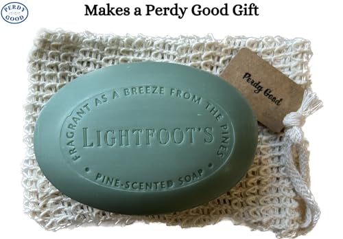 Men's Pine Soap Gift Pack with Exfoliating Sisal Bags – All Natural, 3 Bars
