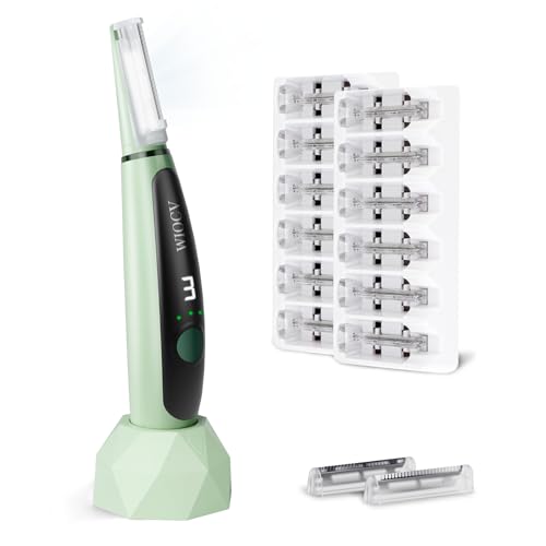 Electric Dermaplane Razor for Women Face - Green Variation