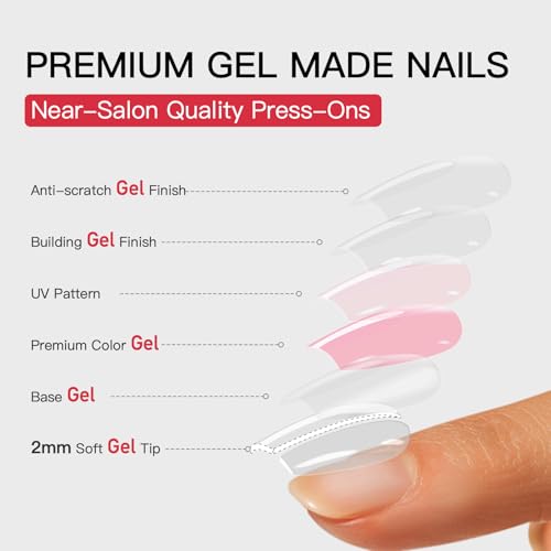 CurvLife Cat Eye Press On Nails Square - A1 Variation, 160 Pack, Glitter Light-Chasing Design, Reusable Full Cover Tips for Women & Girls