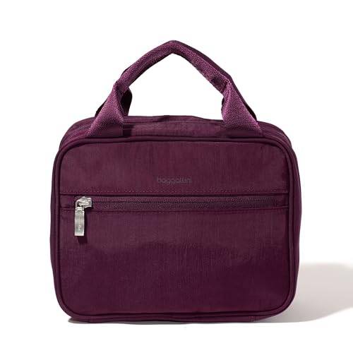 Baggallini Hanging Travel Toiletry Kit - Lightweight 6x10 Inch Makeup Bag
