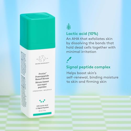 Lactic Acid Serum with Peptides - Exfoliating Face & Skin Care, 30ml