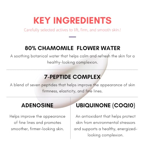 SlowPURE Lifting Firm Serum with 80% Chamomile Water & Peptide Complex - 1.69 fl oz