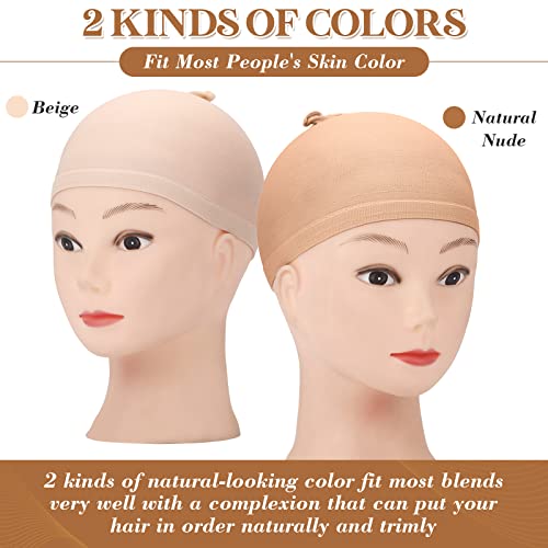 200 Pcs Elastic Nylon Wig Caps for Women & Men - Breathable, Adjustable & Comfortable Hair Cover