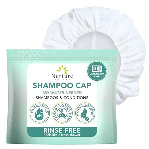 No Water Rinse-Free Shampoo Cap 24 Pack - Microwavable Hair Wash Caps for Travel & Hair Care - Variation of 24 Count