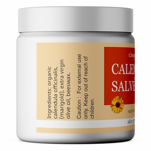 Calendula Salve, Skin Soothing Calendula Cream, Marigold Balm, Herbal Moisturizer for Dry Skin