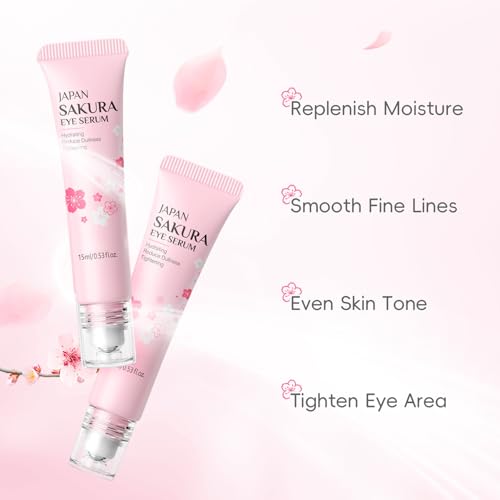 Japan Sakura SkinCare Set, 15Pcs Hydration Skin Care Gift Set for Teen Girls, Deep Moisturize Skin and Strengthen the Skin Barrier, Sakura Extract Skin Care Routine Kit for Women